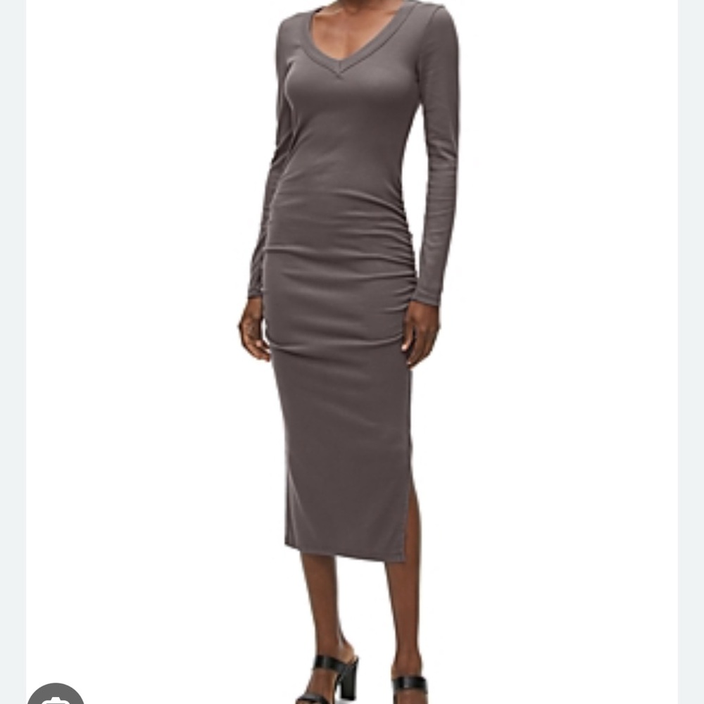 Michael Stars Charcoal Long Sleeve Dress